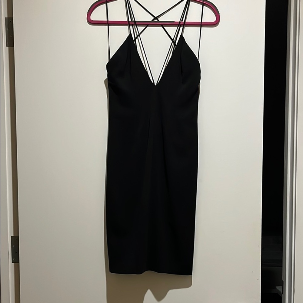 JAYGODFREY Chic Black Strappy Backless Dress
